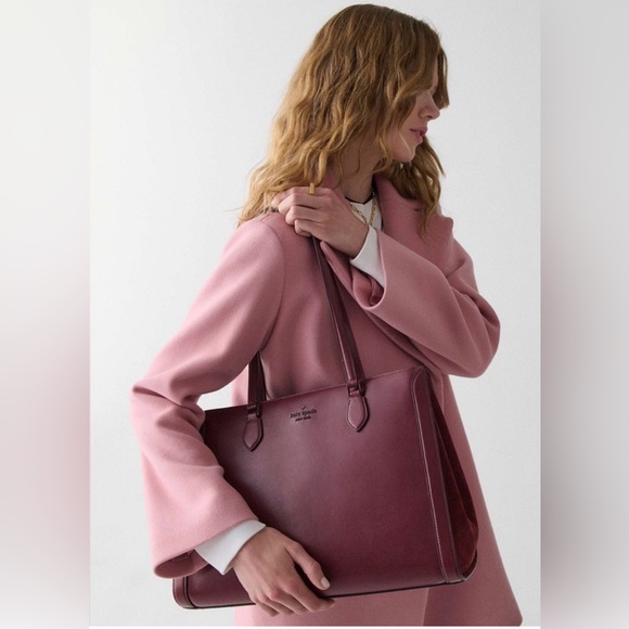 kate spade Handbags - Kate Spade - Merlot Madison Tote Bag with Suede Side Accents